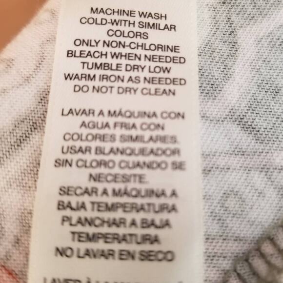 CHICO'S off shoulder top Summer short sleeve Paisley Gray pink size 1 = Small - Picture 6 of 8